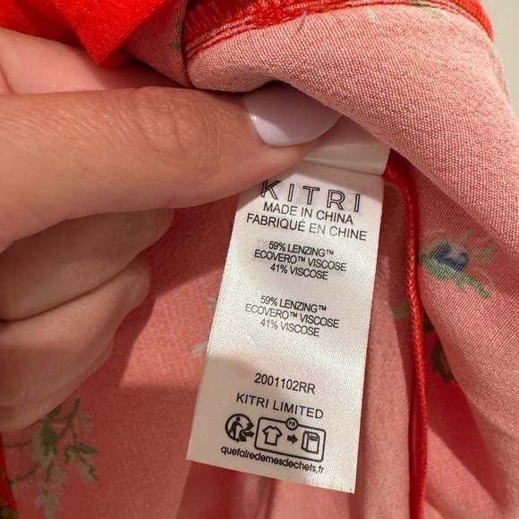 K1. Kitri Red Harlow Rosebud Mini Dress - Picture 10 of 10